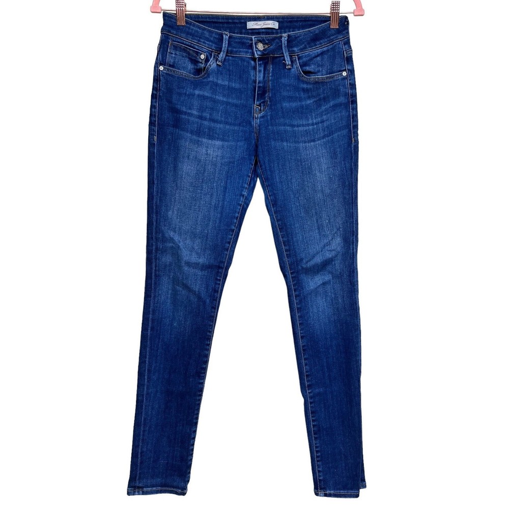 Mavi Jeans Slim Straight Mid Rise Blue‎ Medium Wash Women’s Size 28W x 32L